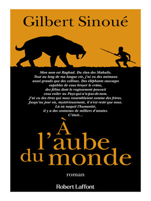 cover image of À l'aube du monde
